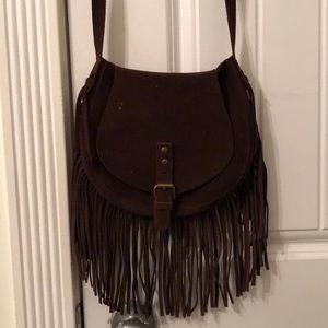 •Fringe Long Shoulder Purse•